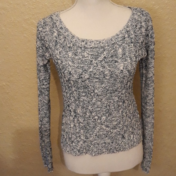 Love by design navy white sweater Small - Picture 1 of 5